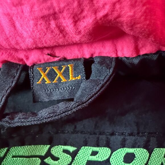 VTG 90s Sports Service NHRA Championship Drag Racing Color Block Windbreaker XXL - Picture 5 of 7